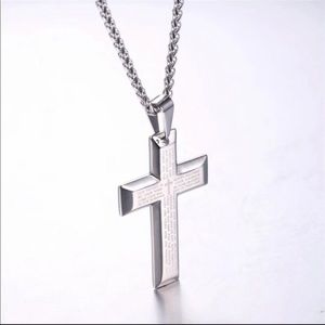 New stainless steel cross necklace